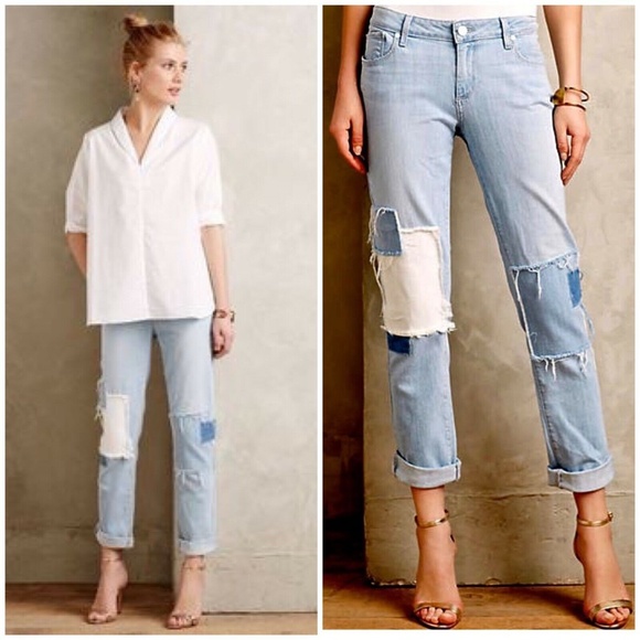 PAIGE Denim - Paige Jimmy Jimmy Skinny Jeans Patches boyfriend